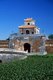 Vietnam: A water hyacinth filled moat in front of one of the many gates leading into The Citadel, Hue